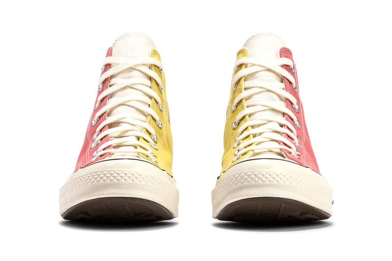 Converse Chuck 70 Hi Low "Hybrid Texture" Pack Saturn Gold/Pink Salt Light Twine/Light Armory Blue Release Information HBX HYPEBEAST