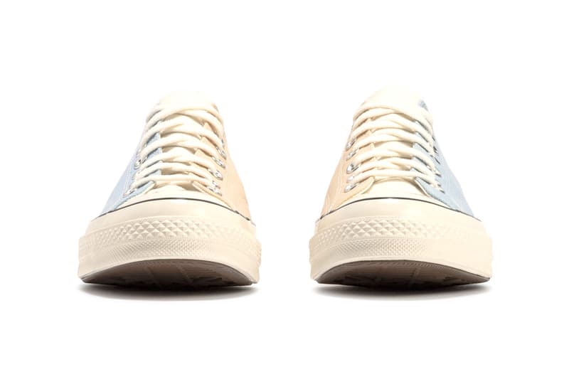 Converse Chuck 70 Hi Low "Hybrid Texture" Pack Saturn Gold/Pink Salt Light Twine/Light Armory Blue Release Information HBX HYPEBEAST