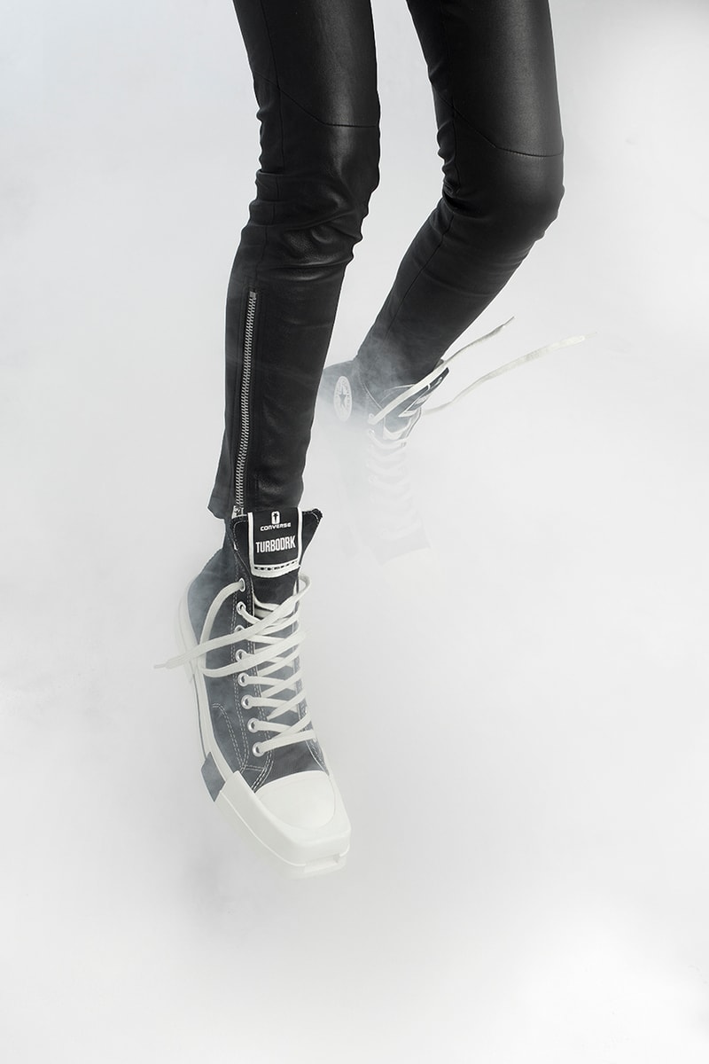 rick owens drkshdw turbodrk converse chuck 70 interview release details first look fecal matter campaign information square toe black white canvas