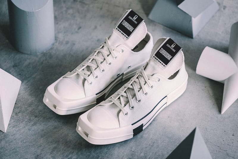 rick owens drkshdw x converse turbodrk