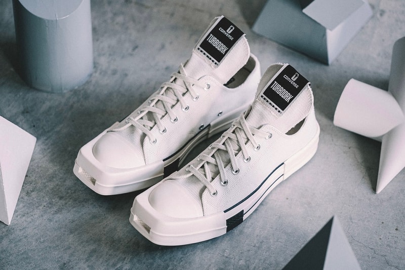 Converse Rick Owens DRKSHDW TurboDrk Chuck 70 Ox Low Closer Look Release Info White Date Buy Price