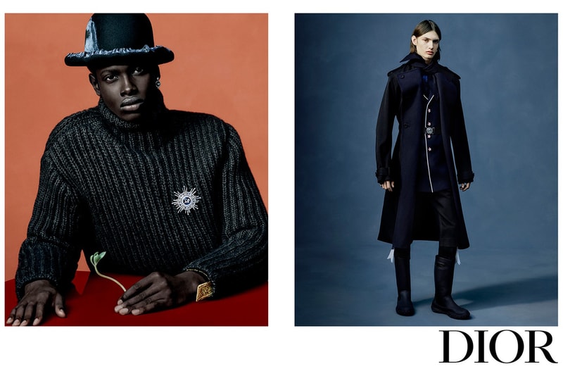 Dior Winter 2021 Campaign Peter Doig Rafael Pavarotti Beret Hats Saddle Bag Yoon Ahn AMBUSH Jewelry Kim Jones Photoshoot First Look Travis Scott