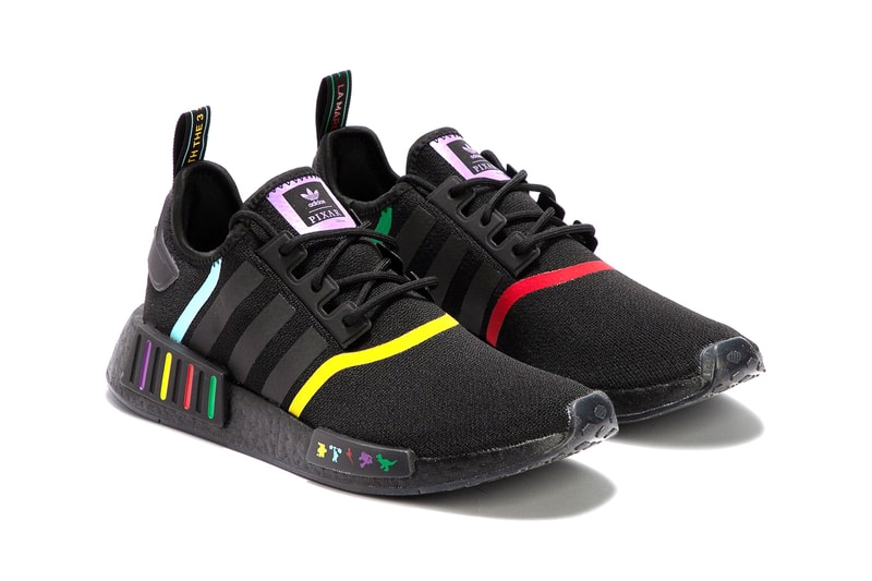 Pixar x adidas Originals NMD_R1 Black Multicolored Rainbow Characters Disney Primeknit BOOST HBX Release Information Drop Date Sneaker Collaboration