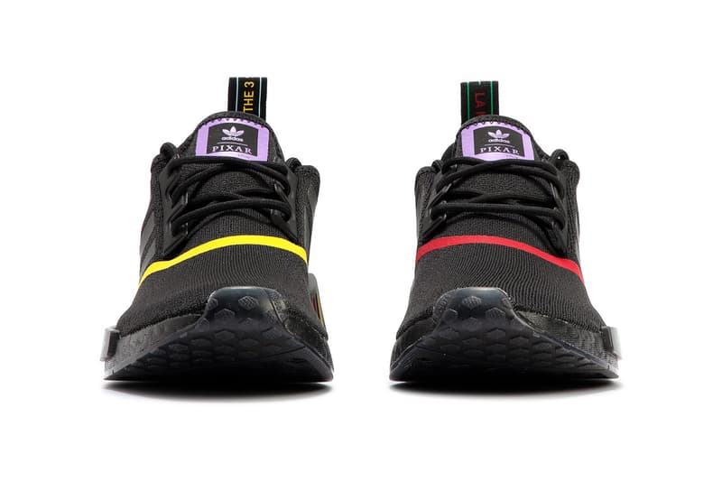 Pixar x adidas Originals NMD_R1 Black Multicolored Rainbow Characters Disney Primeknit BOOST HBX Release Information Drop Date Sneaker Collaboration