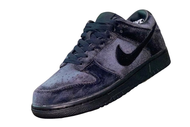 Dover Street Market and Nike's Velour-Covered Dunk Low Appears in Black