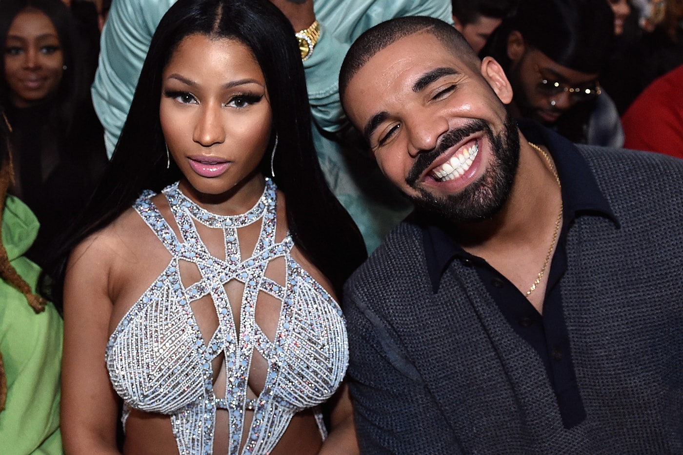 Drake Drops by Nicki Minaj Studio ymcmb hoodie new collab rumors queen certified lover boy announcement