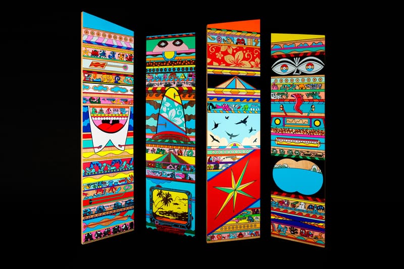 Erik Parker Releases Whimsical Panel Sets With AllRightsReserved cartoonish psychedelia comic books modern painters drugs psychedelic pop art