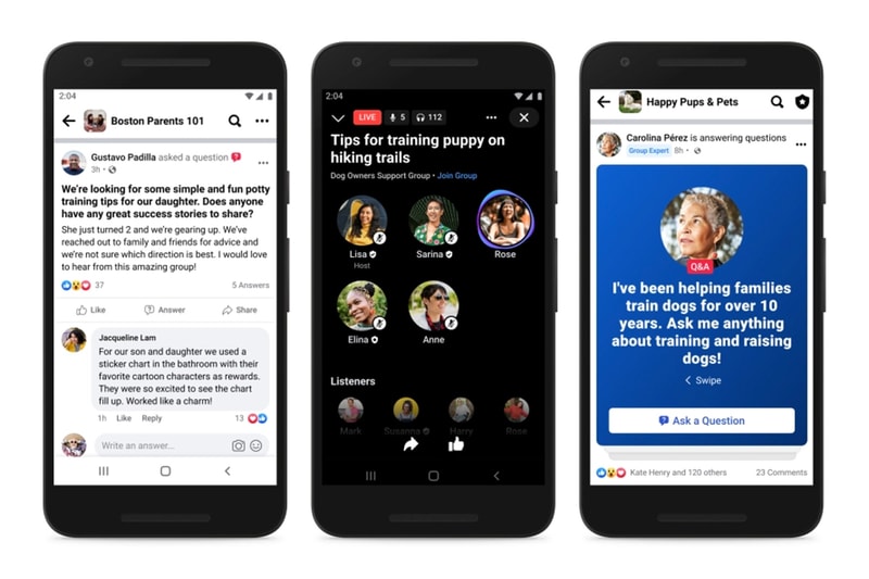 facebook groups expert admin moderator badge designation live question answer audio room sessions misinformation social media 