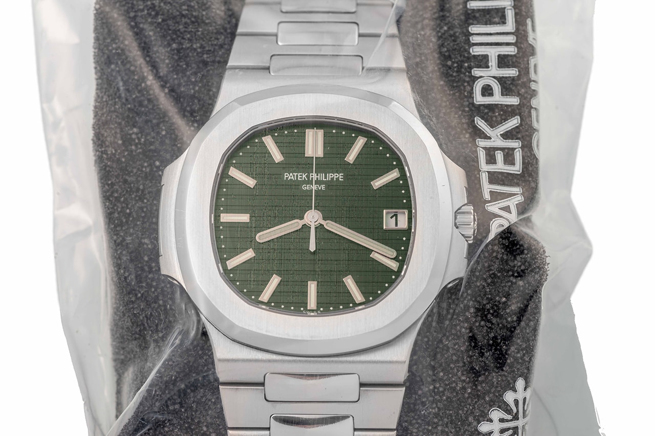 Sealed 2021 Green-Dialed Patek Philippe Nautilus To Go Under the Hammer in Monaco