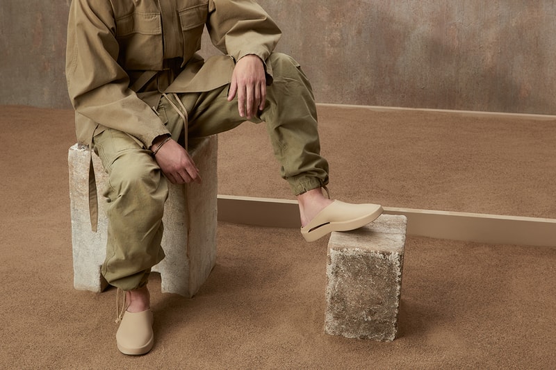 fear of god the california backless slip on release date info store list buying guide photos price oat almond concrete cement 
