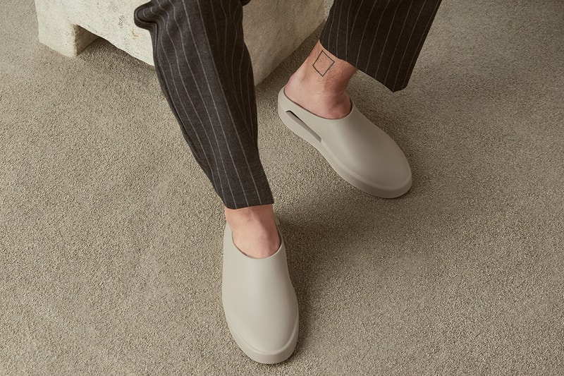 fear of god the california backless slip on release date info store list buying guide photos price oat almond concrete cement 