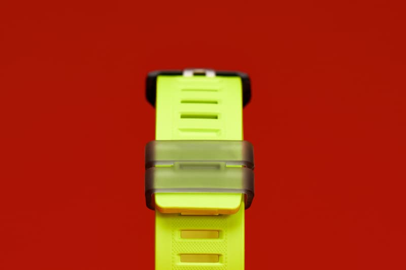 GBD-200 series GBD-200-1 GBD-200-2 GBD-200-9 models black blue yellow or fluorescent lime smaller profile design 2.0mm slimmer, 8.8mm shorter, and 3.4mm more narrow square-shaped case, the iconic octagonal bezel Bluetooth smartphone link and an accelerometer for step counting shock resistance, 200-meter water resistance, MIP LCD display, resin band and case/bezel material, mineral glass, 38-city world time, 1/100-second stopwatch and a countdown timer measurement for distance, speed, and pace, auto and manual lap measurement over a set distance, target alarm setting (for time and calories burned), and display customization $150 USD