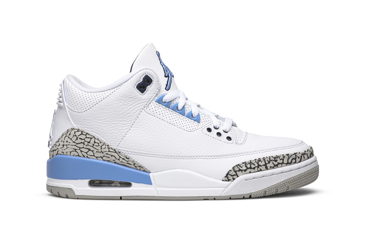 new jordan 3 sneakers mid top blue white Air Jordan 3 Retro 