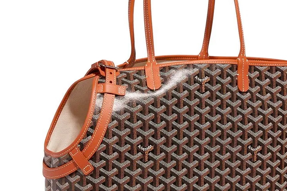 Goyard, Bags, Goyard Red Limited Edition Jumbo Tote Bag With Dog Reading  A Book Design