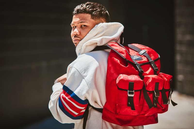 Gucci Unveils Gaming-Punched Backpack Capsule with 100 Thieves off the grid design collaboration partnership gaming esports release info