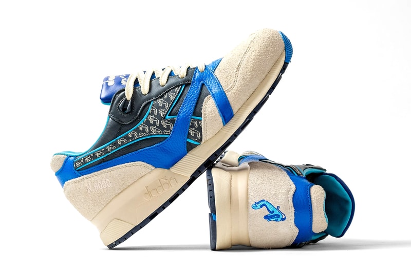 hanon diadora n9000 pictish warrior collaboration scottish blue gray official release date info photos price store list buying guide