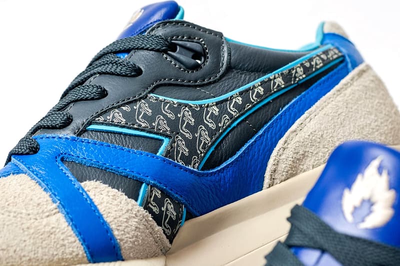 hanon diadora n9000 pictish warrior collaboration scottish blue gray official release date info photos price store list buying guide