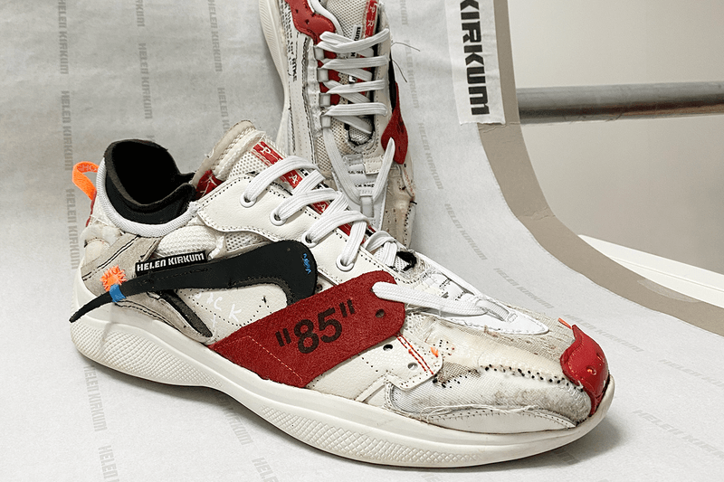 Helen Kirkum Nike Air Max 90 Deconstructed Reconstructed London Designer One Off Custom Shoes Off White Jordan 1 Reworked Sole Mates Interview Exclusive