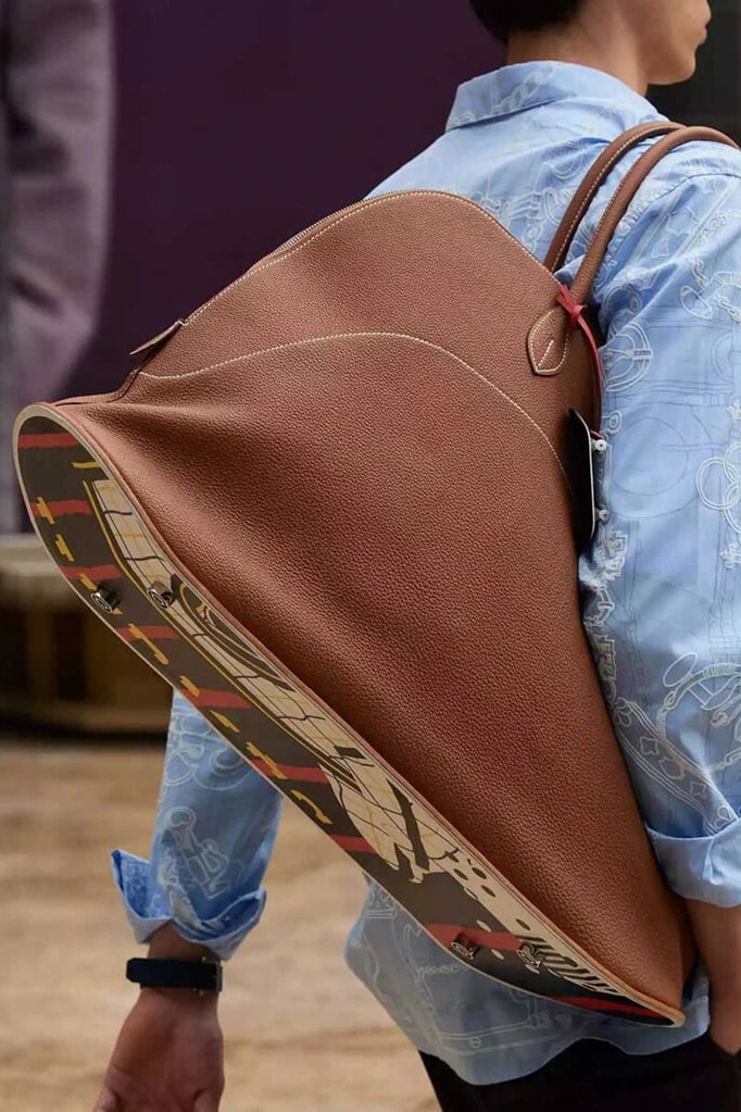 Hermès Skateboard Bolide Bag Spring Summer 2022 SS22 45CM Véronique Nichanian Leather UnveilRelease