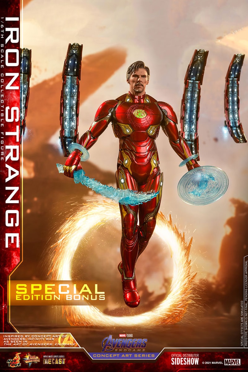 hot toys marvel cinematic universe avengers endgame doctor strange iron man suit 1 6th figure collectible 