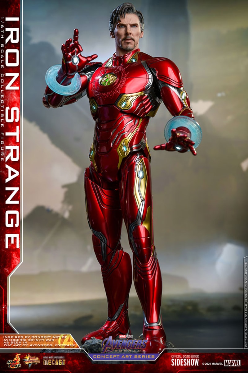 hot toys marvel cinematic universe avengers endgame doctor strange iron man suit 1 6th figure collectible