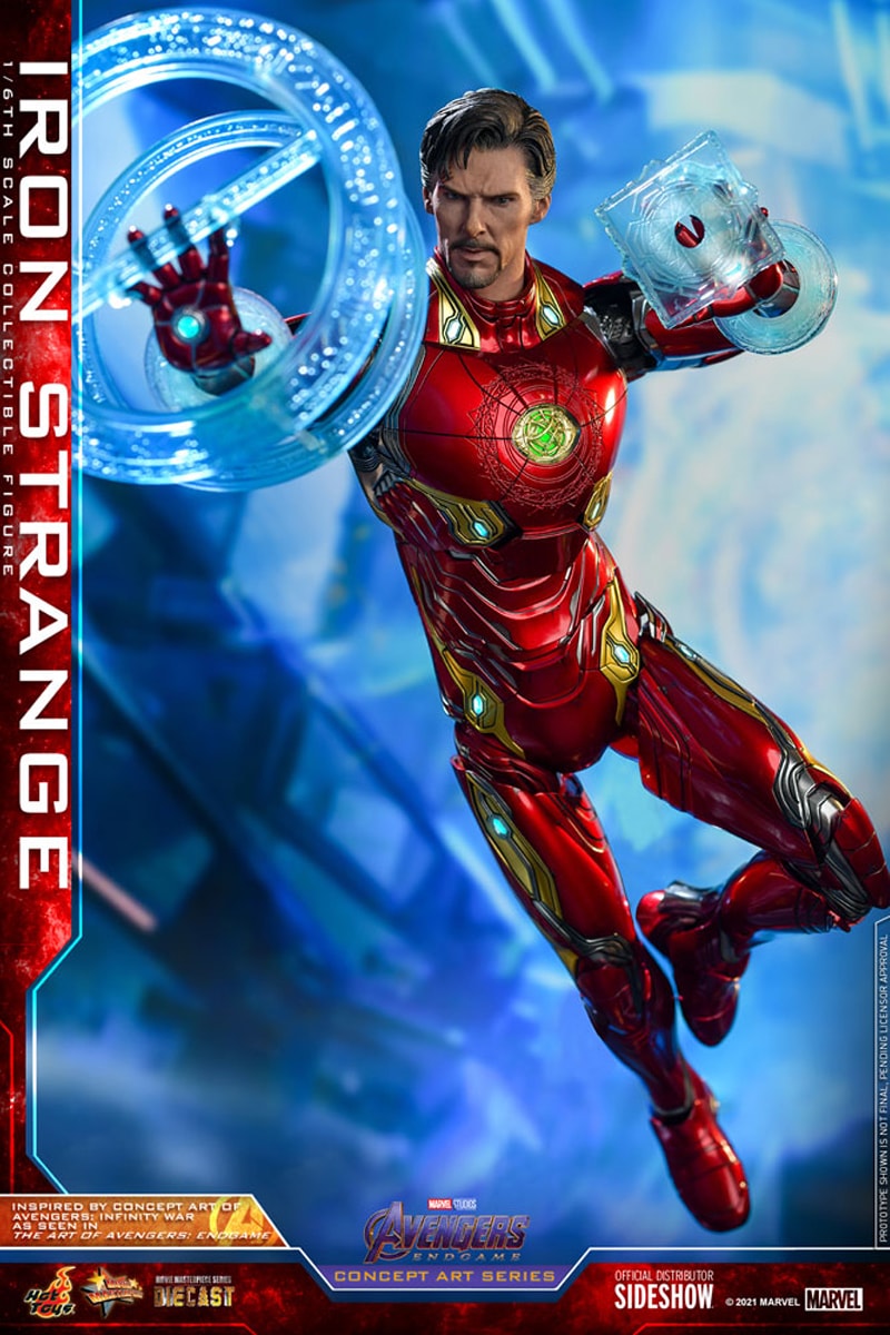 hot toys marvel cinematic universe avengers endgame doctor strange iron man suit 1 6th figure collectible