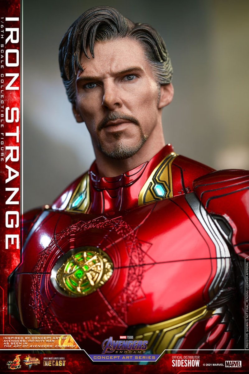 hot toys marvel cinematic universe avengers endgame doctor strange iron man suit 1 6th figure collectible 