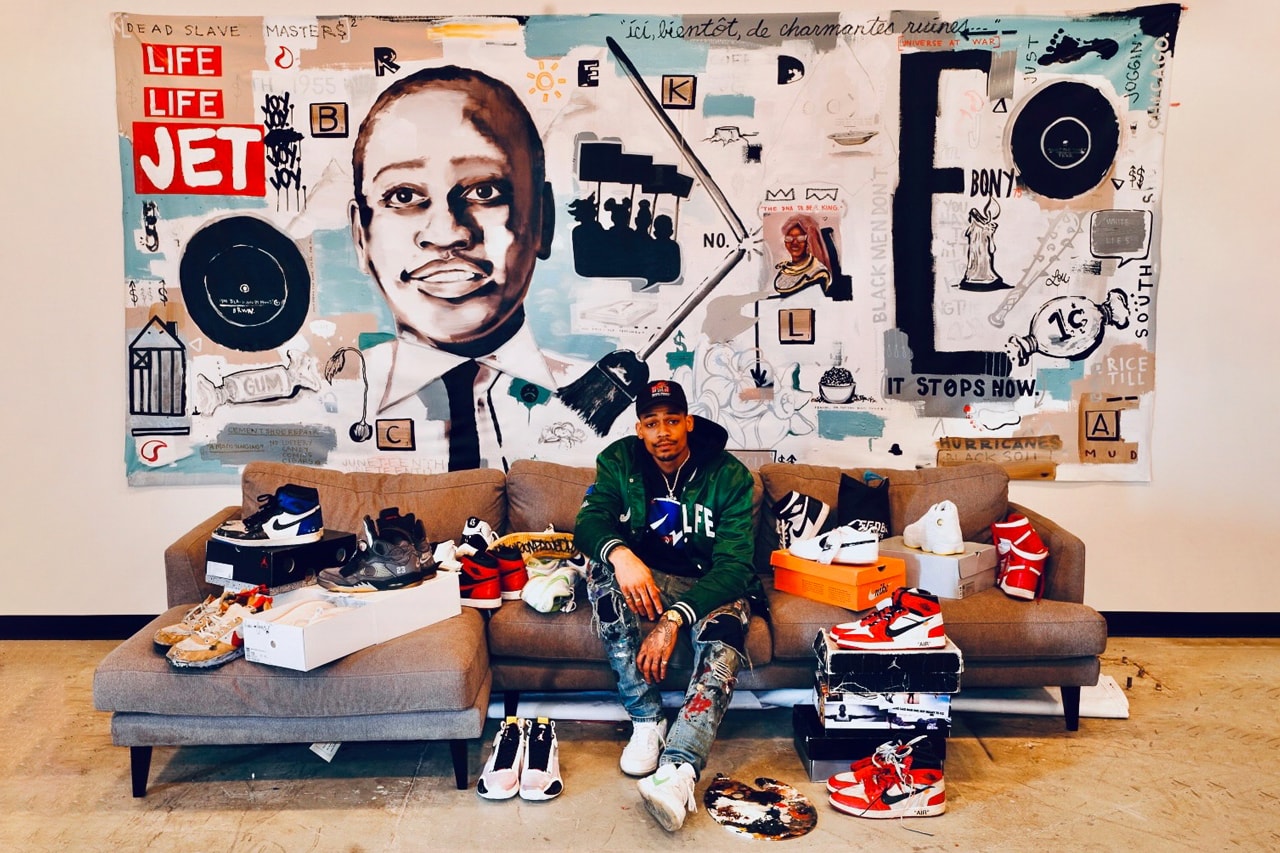 sole mates ju working on projects julian gaines nike sportswear sky force 3 4 game worn sneakers artist sole mates interview conversation