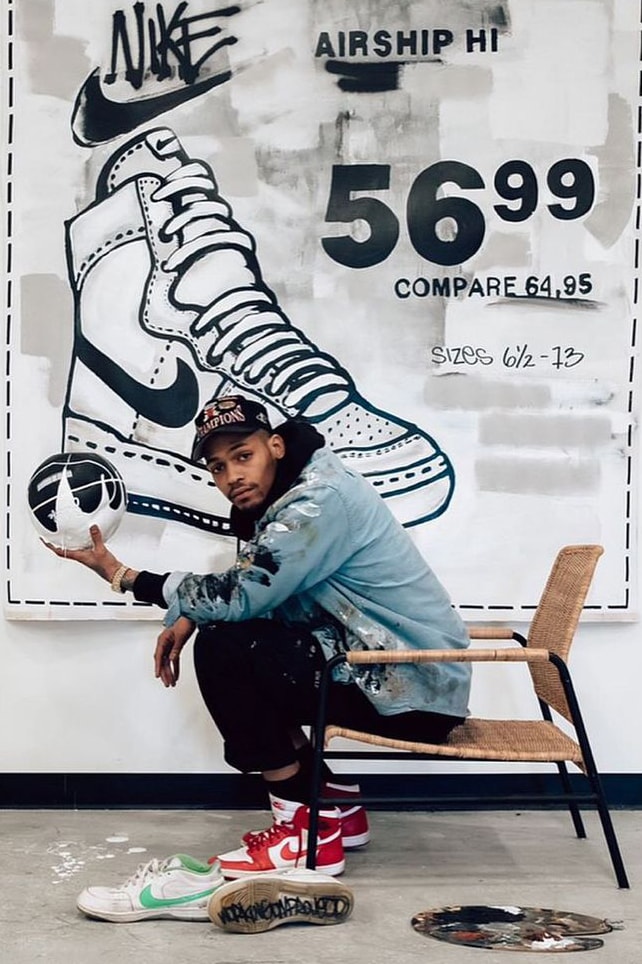 sole mates ju working on projects julian gaines nike sportswear sky force 3 4 game worn sneakers artist sole mates interview conversation