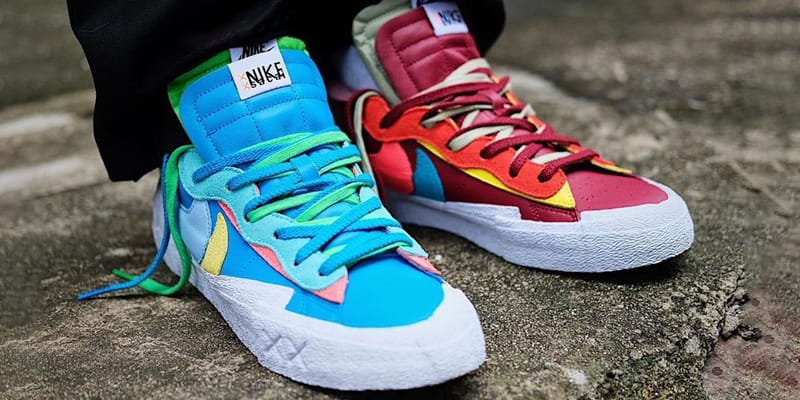 nike blazer low sacai blue