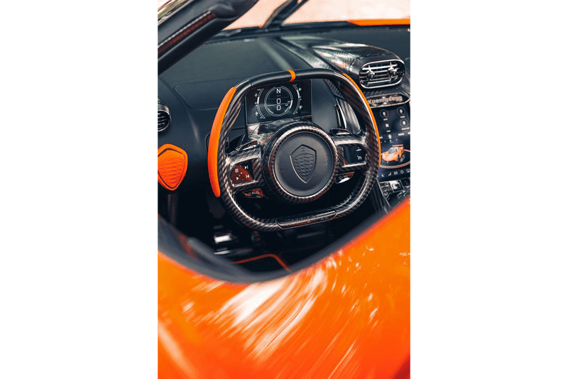 Koenigsegg Jesko Pre-Production Series Car Tang Orange Pearl Official First Look Supercar Hypercar Twin Turbo V8 1600 BHP Swedish