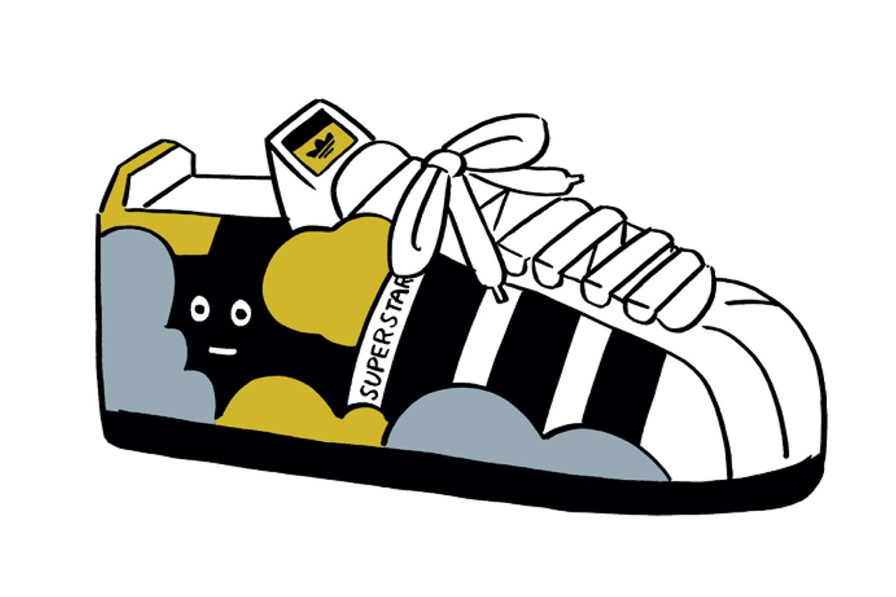 adidas originals lego superstar run dmc design model sneaker footwear streetwear coffee boy japanese artist