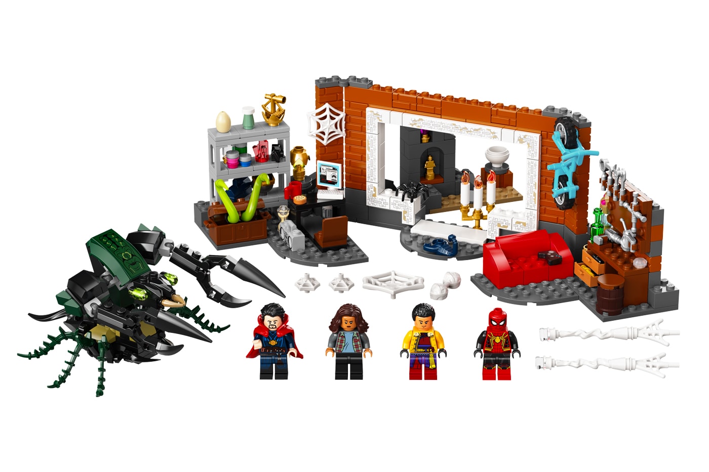 LEGO Spider-Man No Way Home at the Sanctum Workshop playset marvel tobey maguire andrew garfield tom holland superheroes 