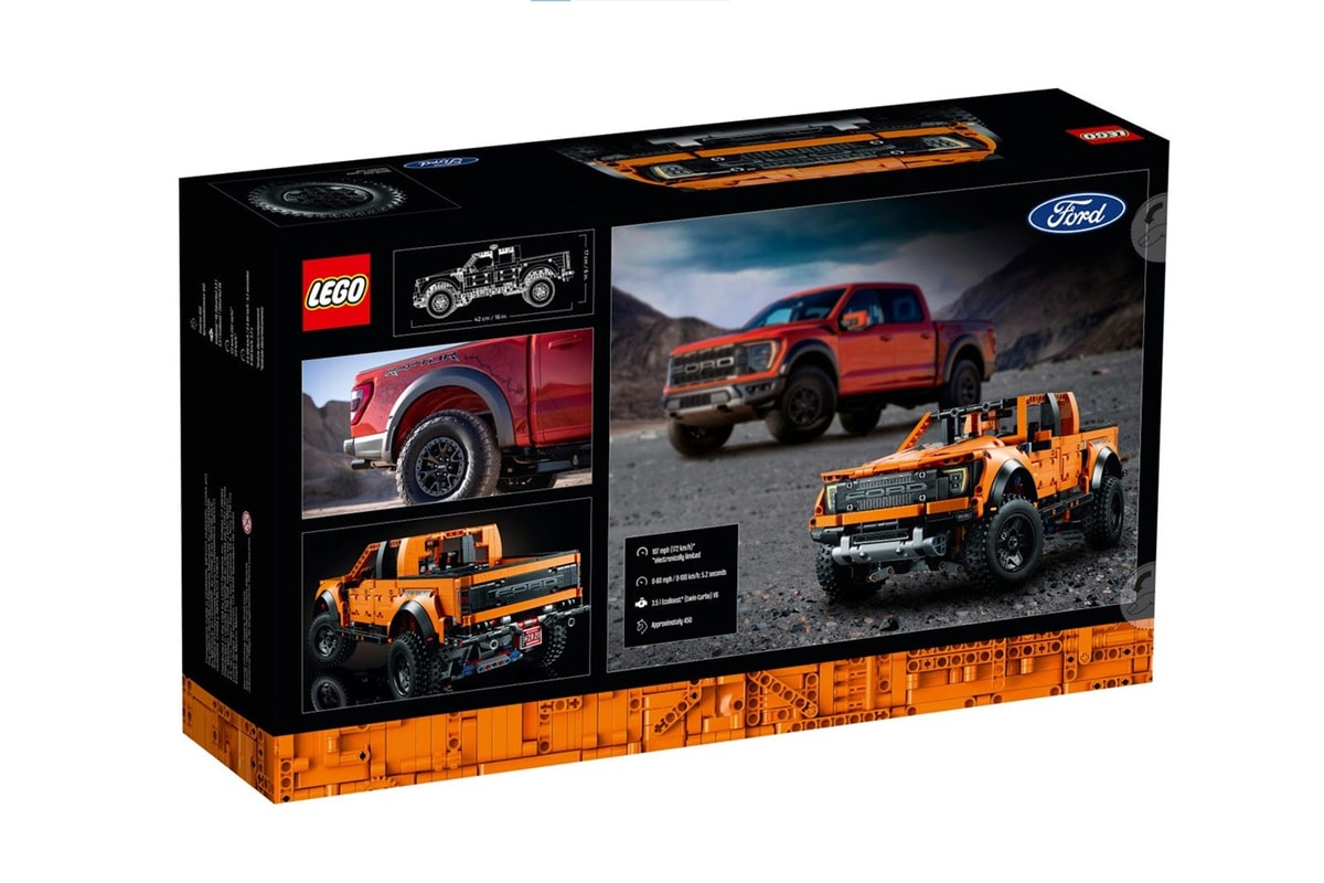 lego technic toy model set replica ford f 150 raptor pickup truck four wheel drive 