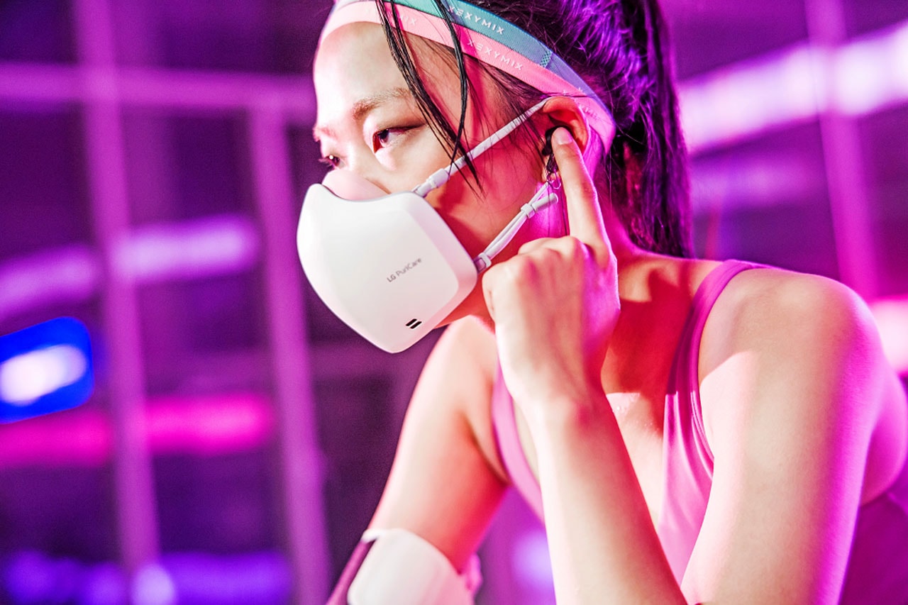 LG Adds Mic and Speakers To Its Wearable Air Purifier mask new high technology update