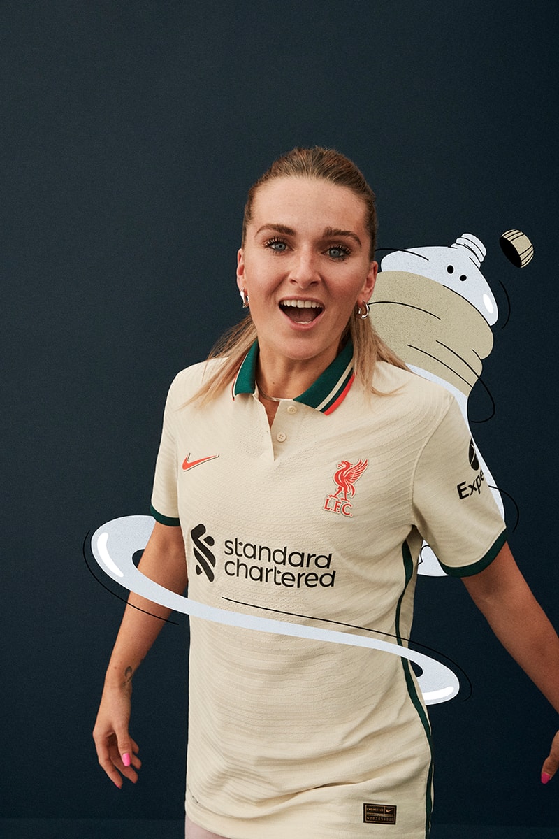 liverpool fc football club away jersey stone white curtis jones nike soccer details