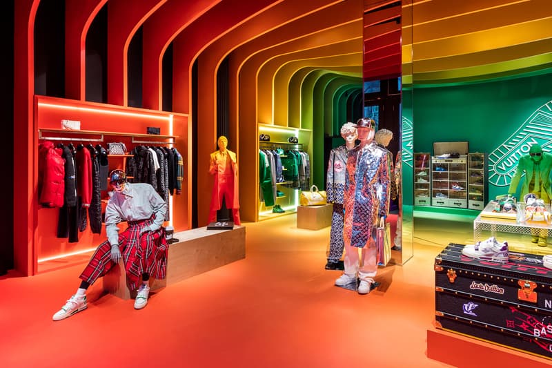 Louis Vuitton Fall/Winter 2021 FW21 Pre-Launch New York Store Menswear Virgil Abloh Collection Monologue 6 "Ebonics / Snake Oil / The Black Box / Mirror, Mirror"