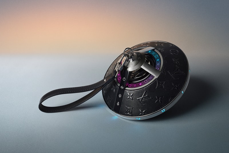 Louis Vuitton Horizon Light Up Speaker Release Information Monogram Lightband LV Wireless Spinning Top Toupie Handbag Design Nicolas Ghesquière