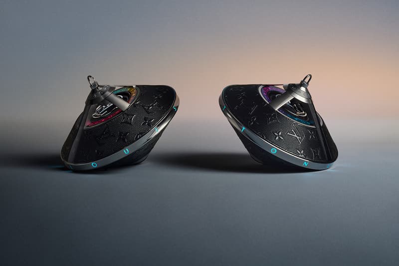 Louis Vuitton Horizon Light Up Speaker Release Information Monogram Lightband LV Wireless Spinning Top Toupie Handbag Design Nicolas Ghesquière