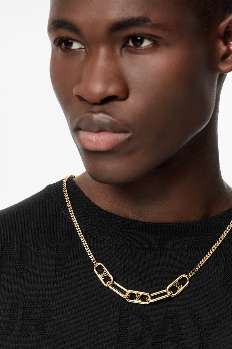 louis vuitton virgil abloh jewellery jewelry sunglasses chains rings necklaces details release information