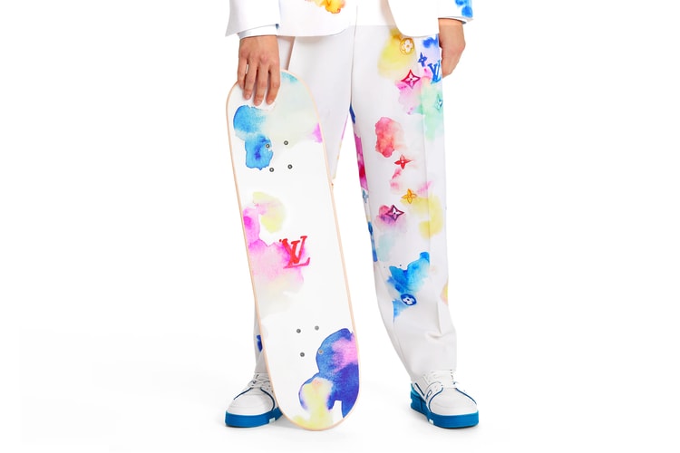 This Louis Vuitton Watercolor Skateboard Setup Will Set You Back $2,660 USD