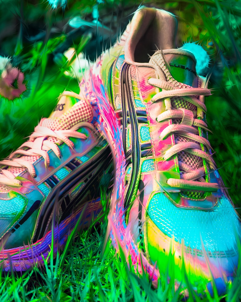 LUISAVIAROMA x ASICS Drop Seismic Glow Sneaker Drop Release Reveal heat sources earthquake maps gel kyrios helios flytefoam