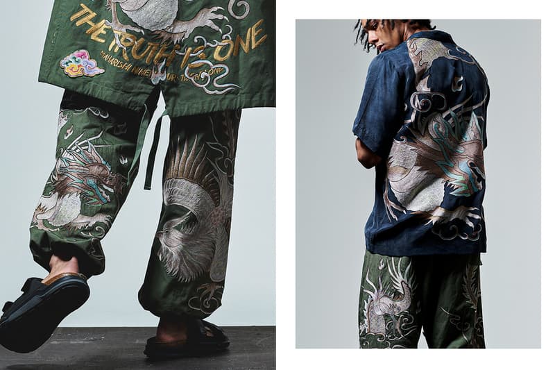 Maharishi Dragon Phoenix Embroidery Capsule collection US Army vietnam 1960s parka shirts snopants summer spring 2021 release drop