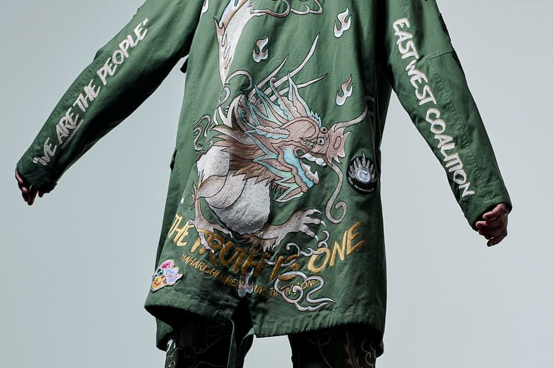 Maharishi Dragon Phoenix Embroidery Capsule collection US Army vietnam 1960s parka shirts snopants summer spring 2021 release drop