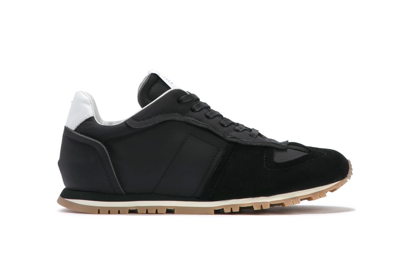 Maison Margiela Nylon Runner Black White Gum HBX Release Information Drop Date Cop Online Sneaker Trainer Footwear Luxury Designer MM Tabi Low Top Suede