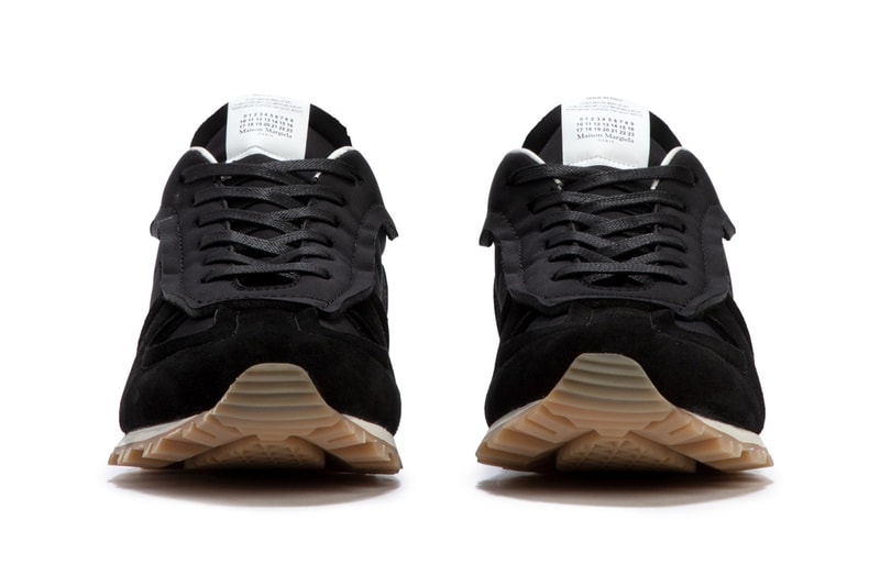 Maison Margiela Nylon Runner Black White Gum HBX Release Information Drop Date Cop Online Sneaker Trainer Footwear Luxury Designer MM Tabi Low Top Suede