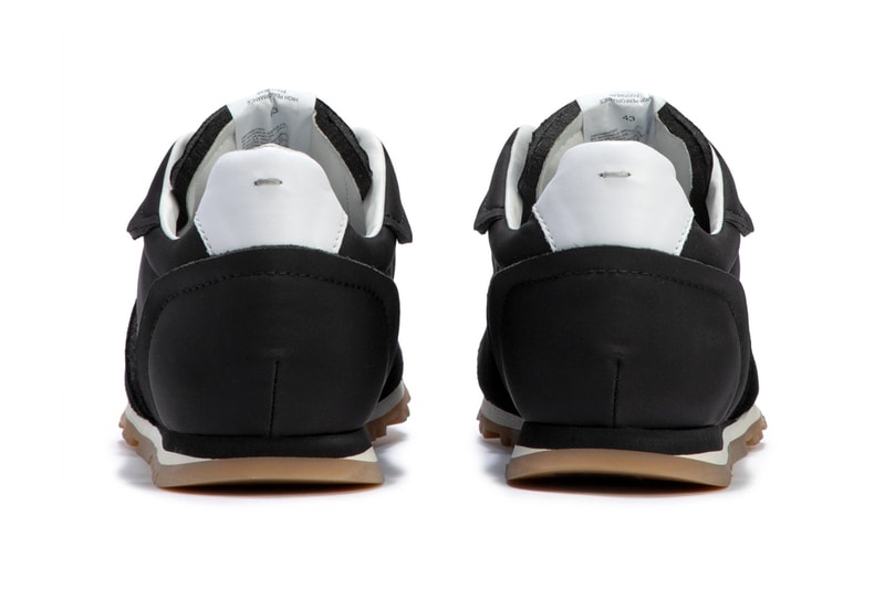 Maison Margiela Nylon Runner Black White Gum HBX Release Information Drop Date Cop Online Sneaker Trainer Footwear Luxury Designer MM Tabi Low Top Suede