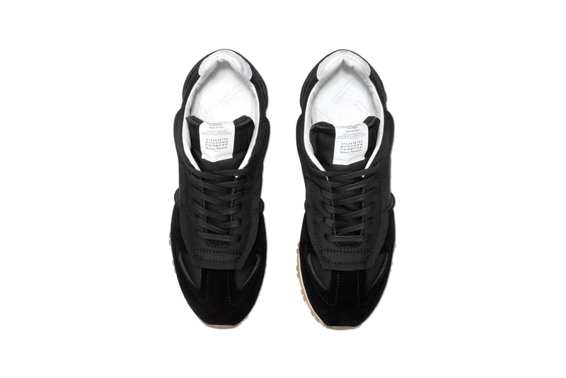 Maison Margiela Nylon Runner Black White Gum HBX Release Information Drop Date Cop Online Sneaker Trainer Footwear Luxury Designer MM Tabi Low Top Suede