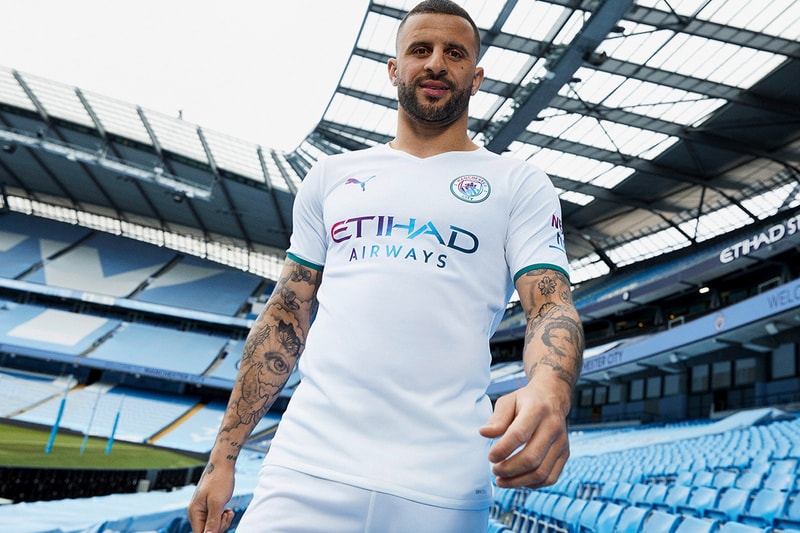 Manchester City Away Kit Puma 2021/22 Away Kit release info white Kyle walker ederson zinchenko