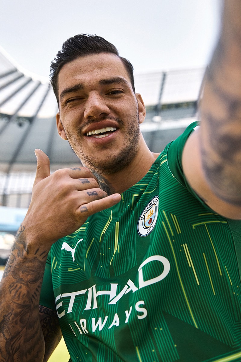 manchester city puma home kit jersey 93.20 kyle walker sergio aguero details release information